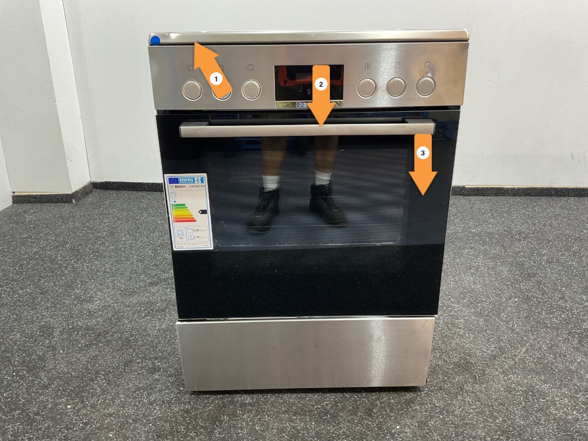 Bosch keramisch fornuis HKR39C250 - RVS