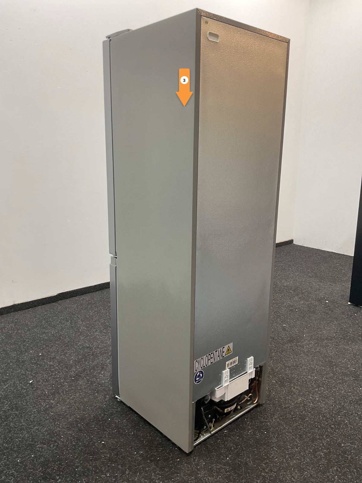 Inventum koelkast KV1500S - Vrijstaand - Zilver