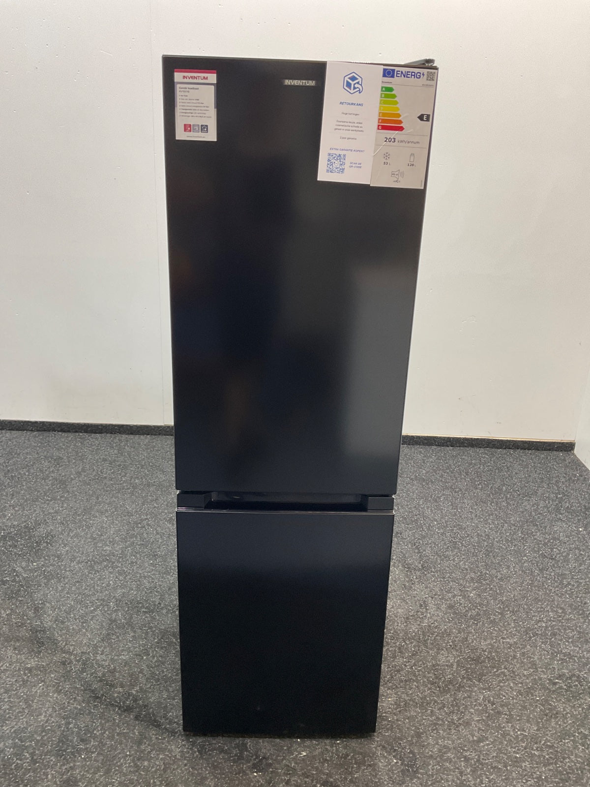 Inventum koelkast KV1501B - Vrijstaand - Zwart