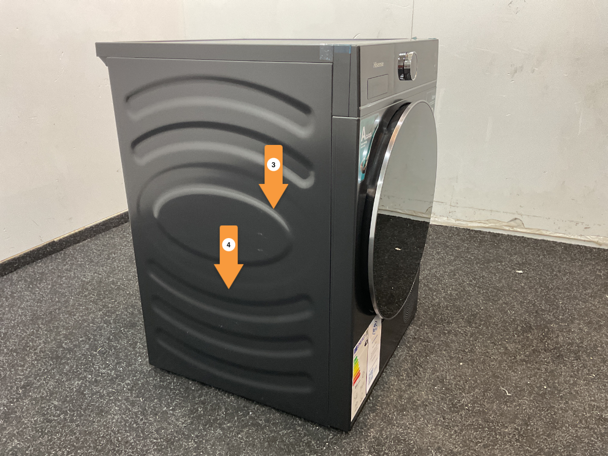 Hisense warmtepompdroger DH5I104BBAB - 10 kg - Zwart