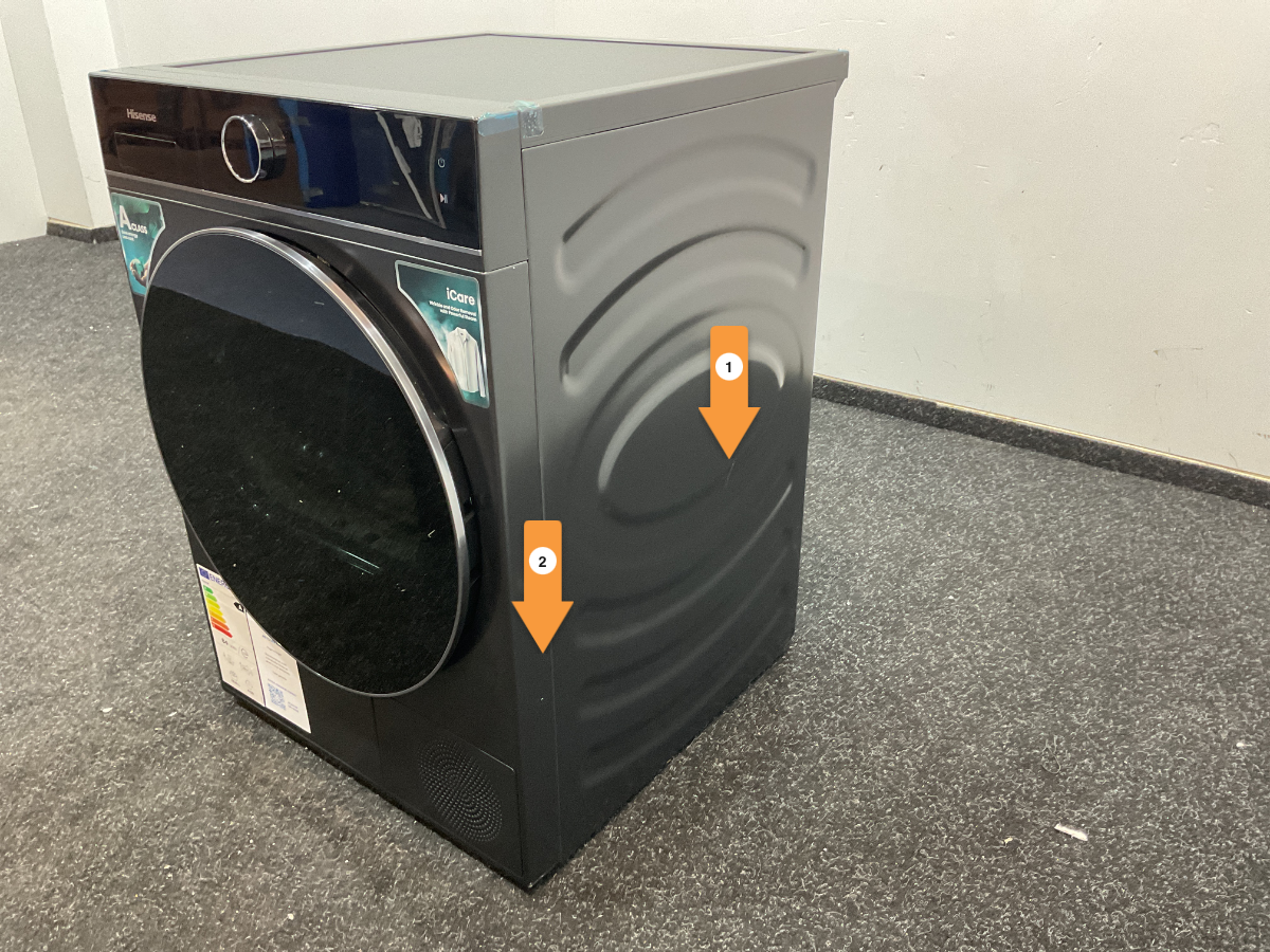 Hisense warmtepompdroger DH5I104BBAB - 10 kg - Zwart