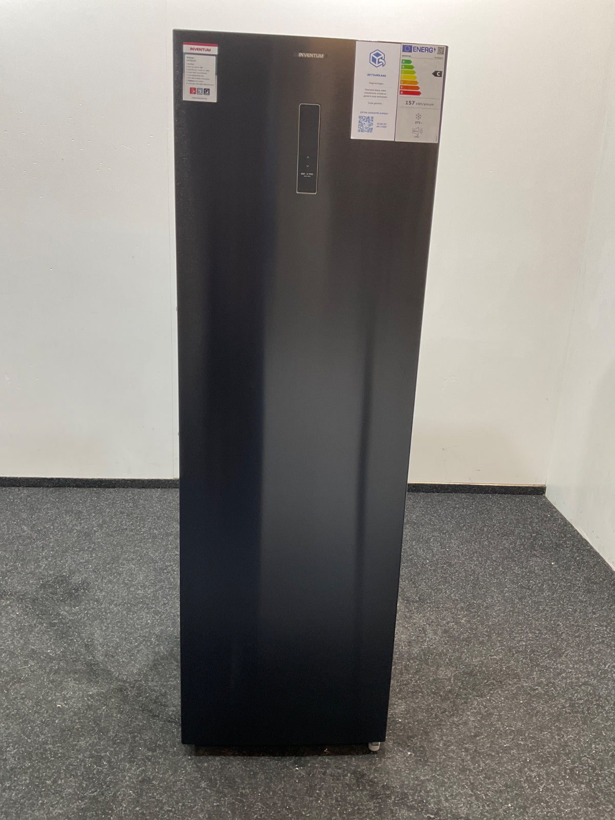 Inventum vrieskast VR1850B - No Frost - Zwart
