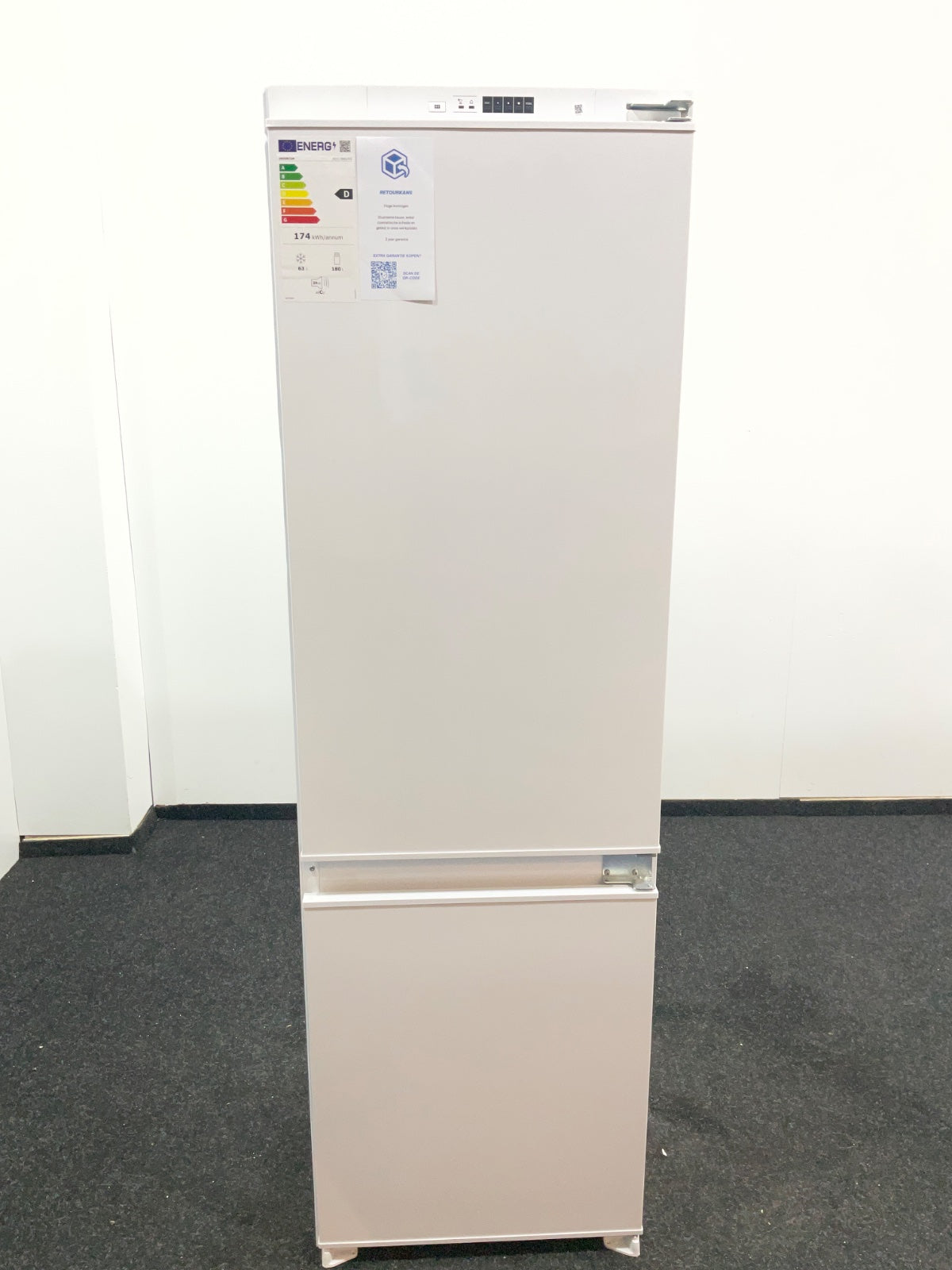 Inventum inbouw koelkast IKV1788S - Wit - No Frost