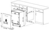 Beko inbouw vaatwasser DIN34320