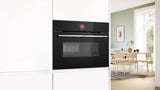 Bosch compacte inbouwoven CMG7241B2 - Serie 8 met magnetron