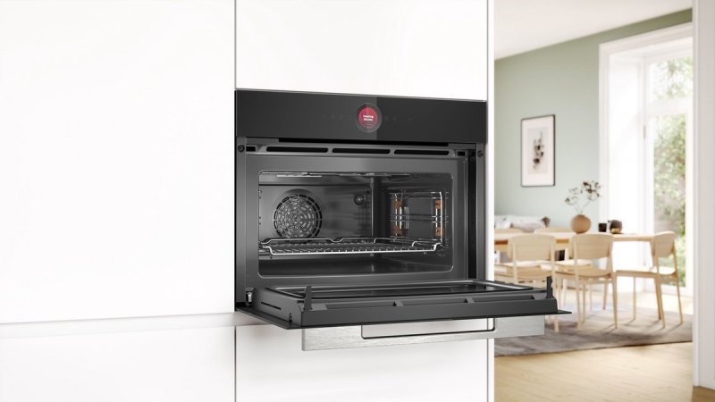 Bosch compacte inbouwoven CMG7241B2 - Serie 8 met magnetron