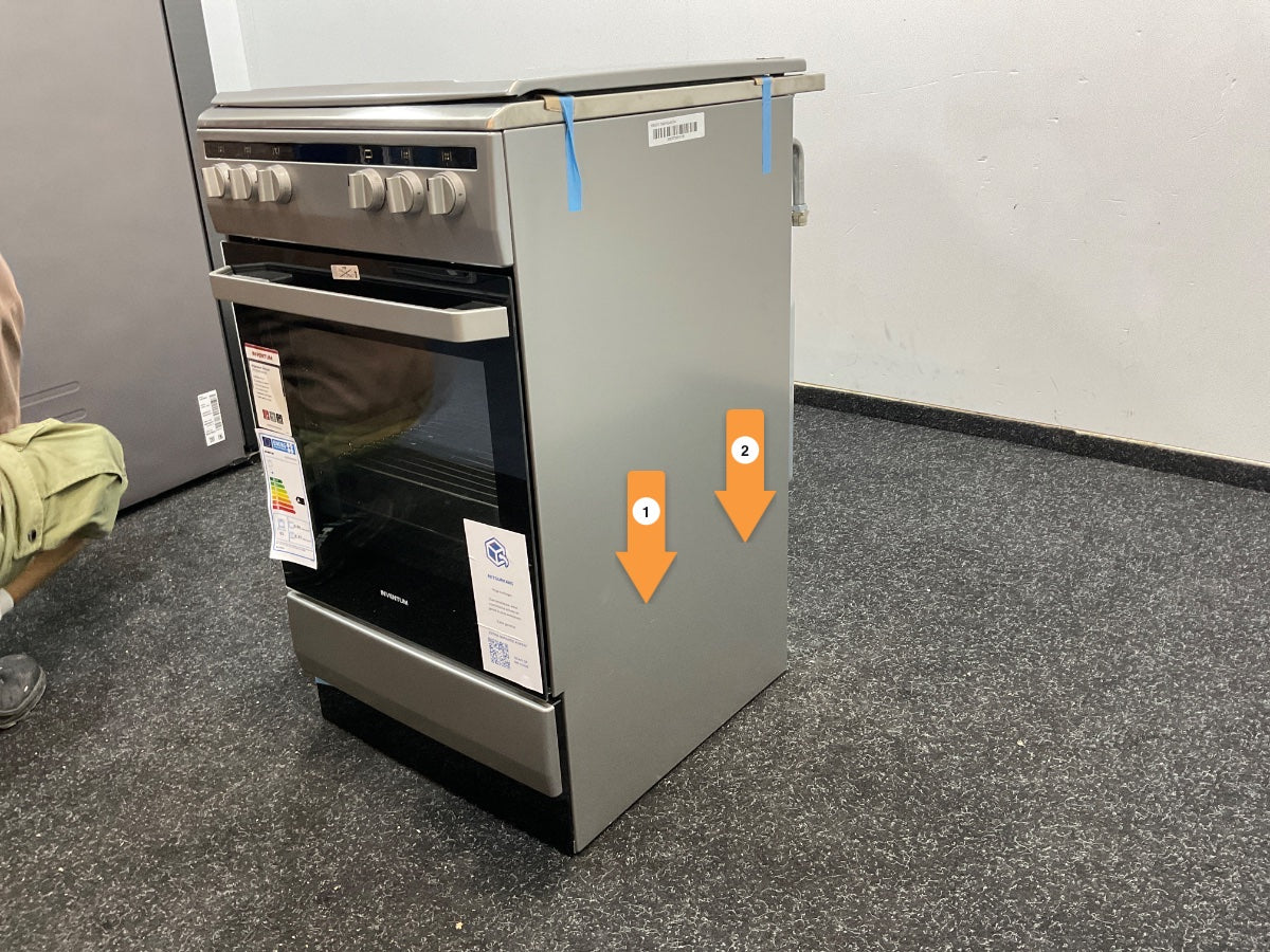 Inventum gasfornuis VFG5020GRVS - Elektrische oven
