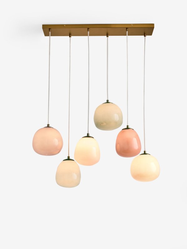 Next Multi Erielle Linear Pendant 6 Light Ceiling Light