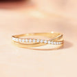 Gekruiste Zirkonia Eternity Ring | maat 50