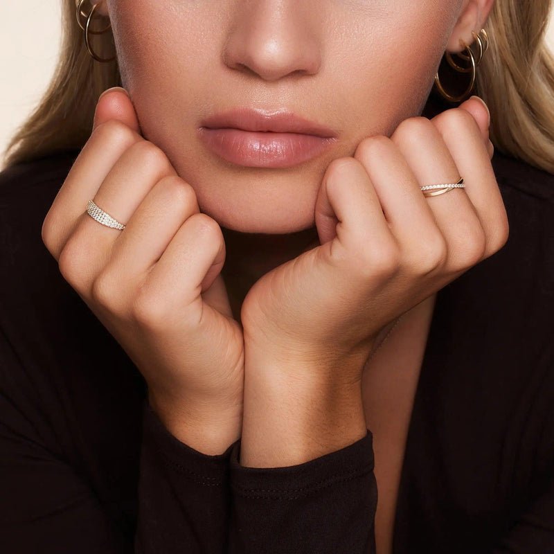 Gekruiste Zirkonia Eternity Ring | mt. 50