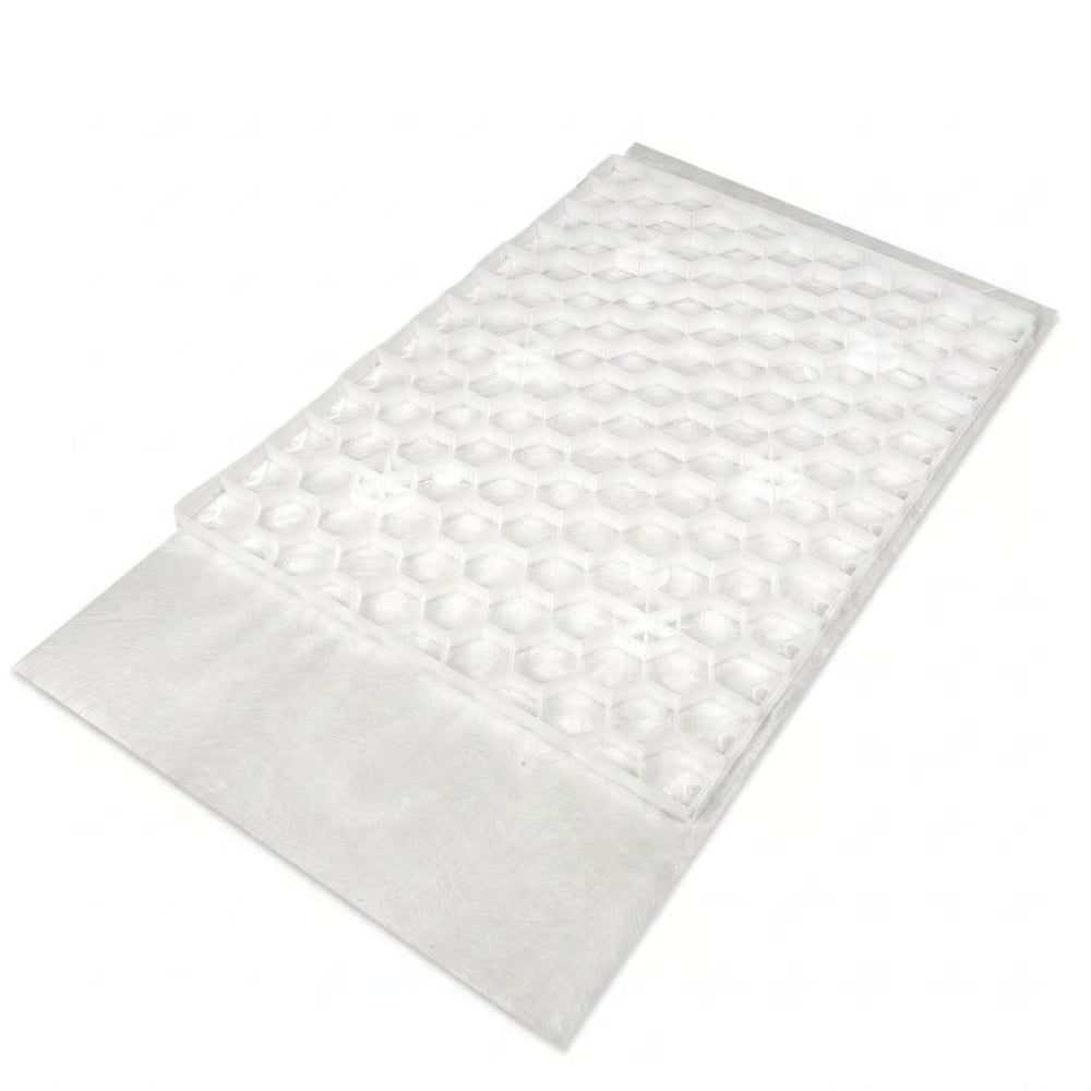 Grindmat met Worteldoek HDPE Wit 60 x 80 x 2,5 cm | 16 stuks