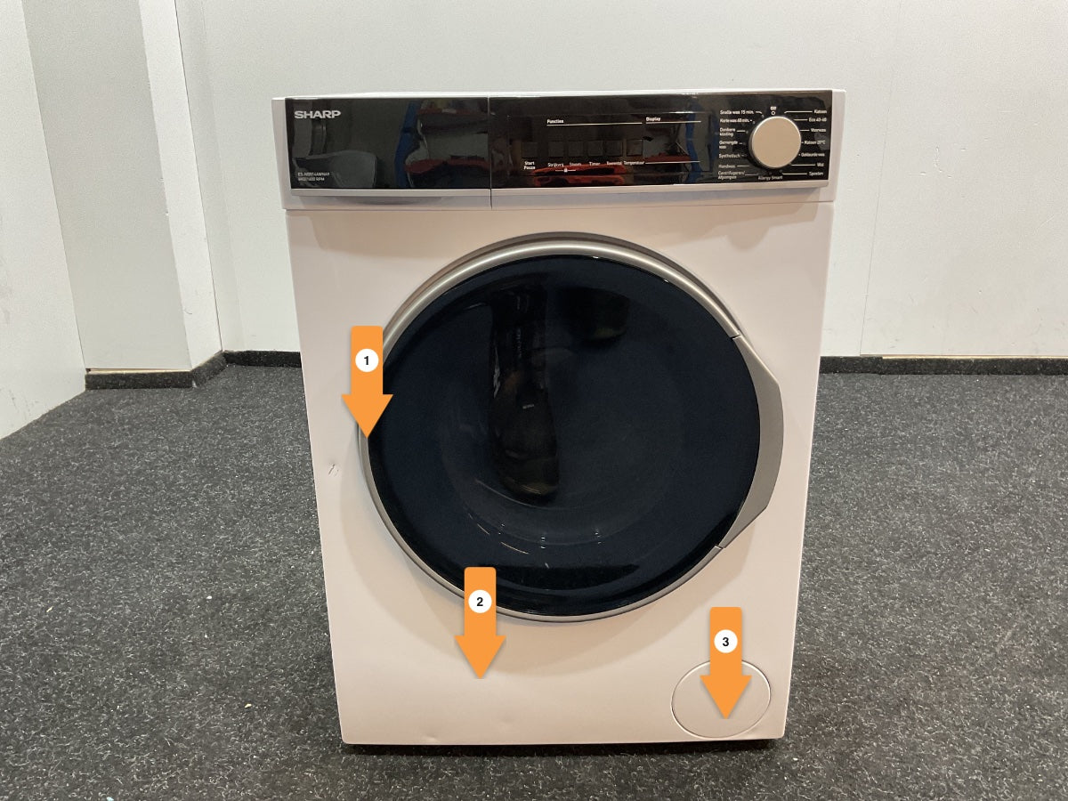 Sharp wasmachine ESNB814AWNA9BX - 8 kg - Wit