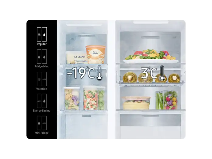 Samsung Amerikaanse koelkast RS80F66KBFEF - Zwart