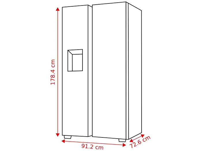 Samsung Amerikaanse koelkast RS80F66KBFEF - Zwart