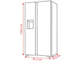 Samsung Amerikaanse koelkast RS80F66KBFEF - Zwart