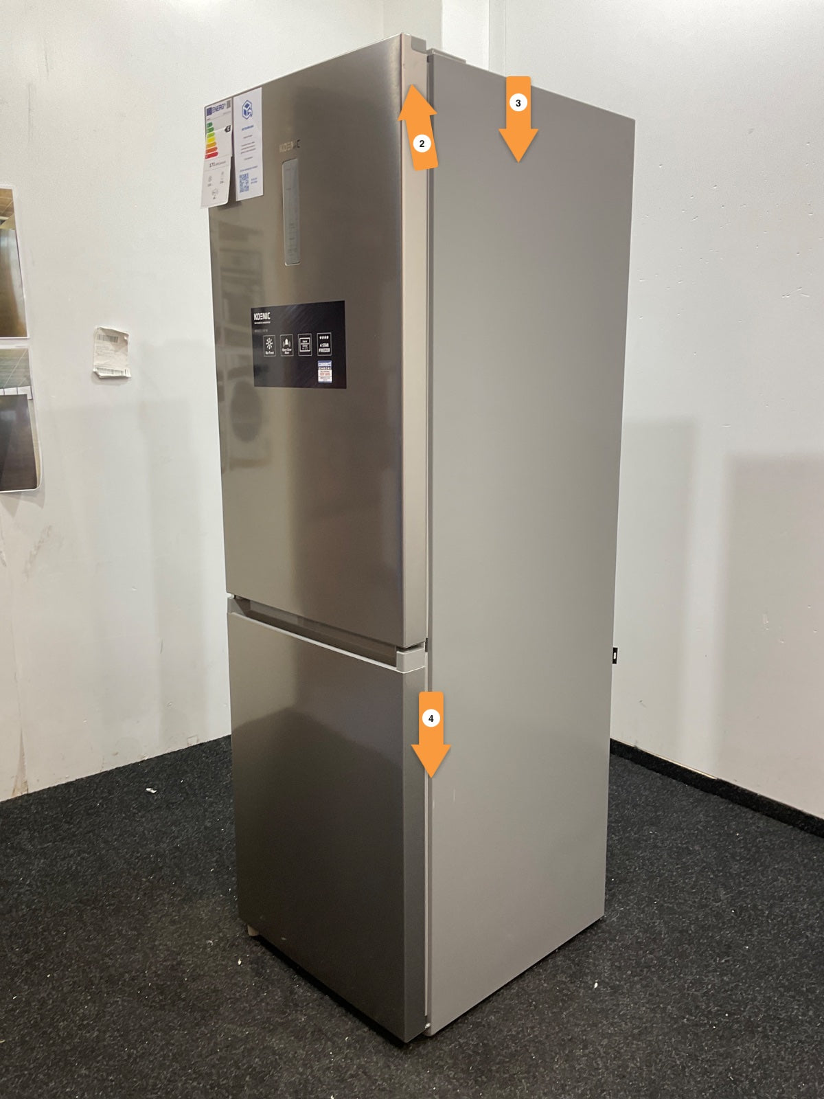 KOENIC koelkast KFK 621 C NF IN - Inoxlook 