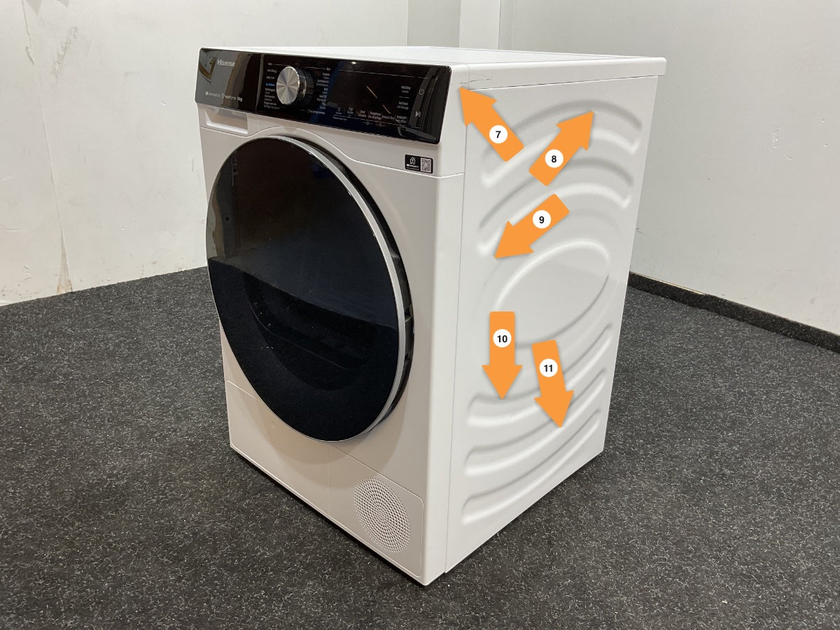 Hisense warmtepompdroger DH5S102BW - 5S Serie - 10kg