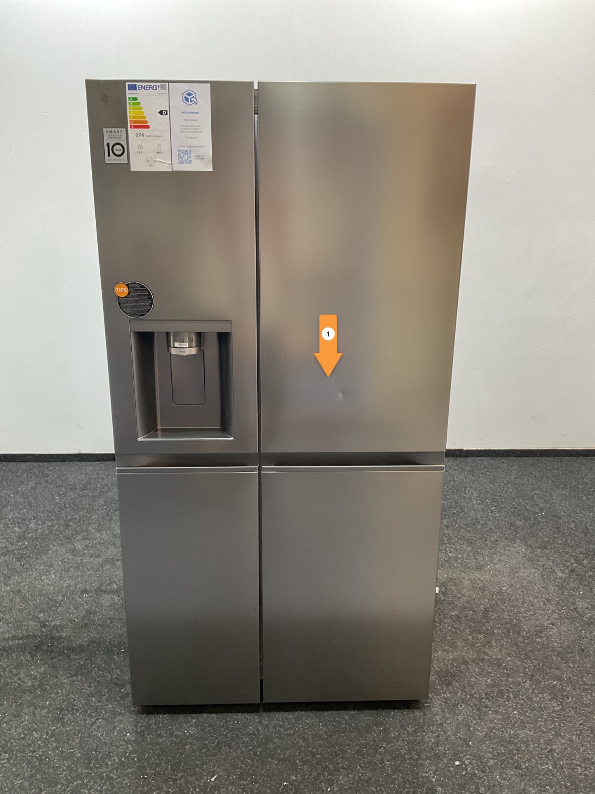 LG Amerikaanse koelkast GSLE81PYBD - NoFrost