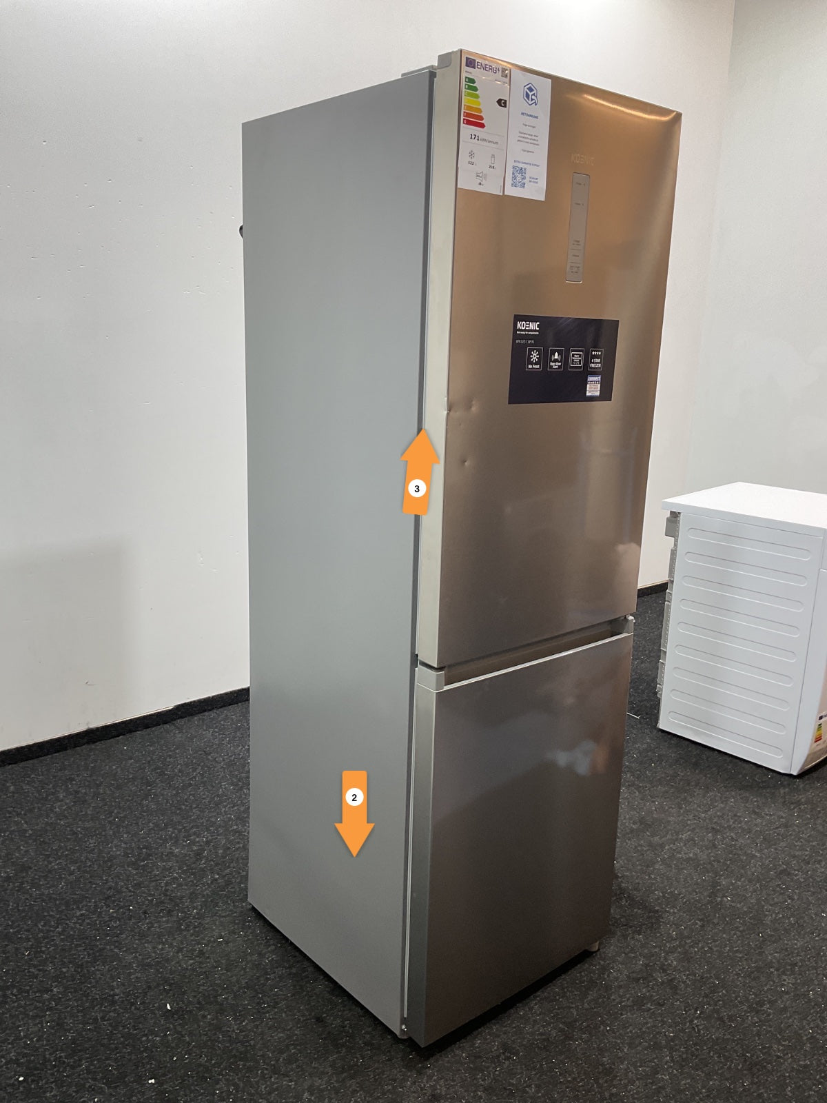 KOENIC koelkast KFK 621 C NF IN - Inoxlook 