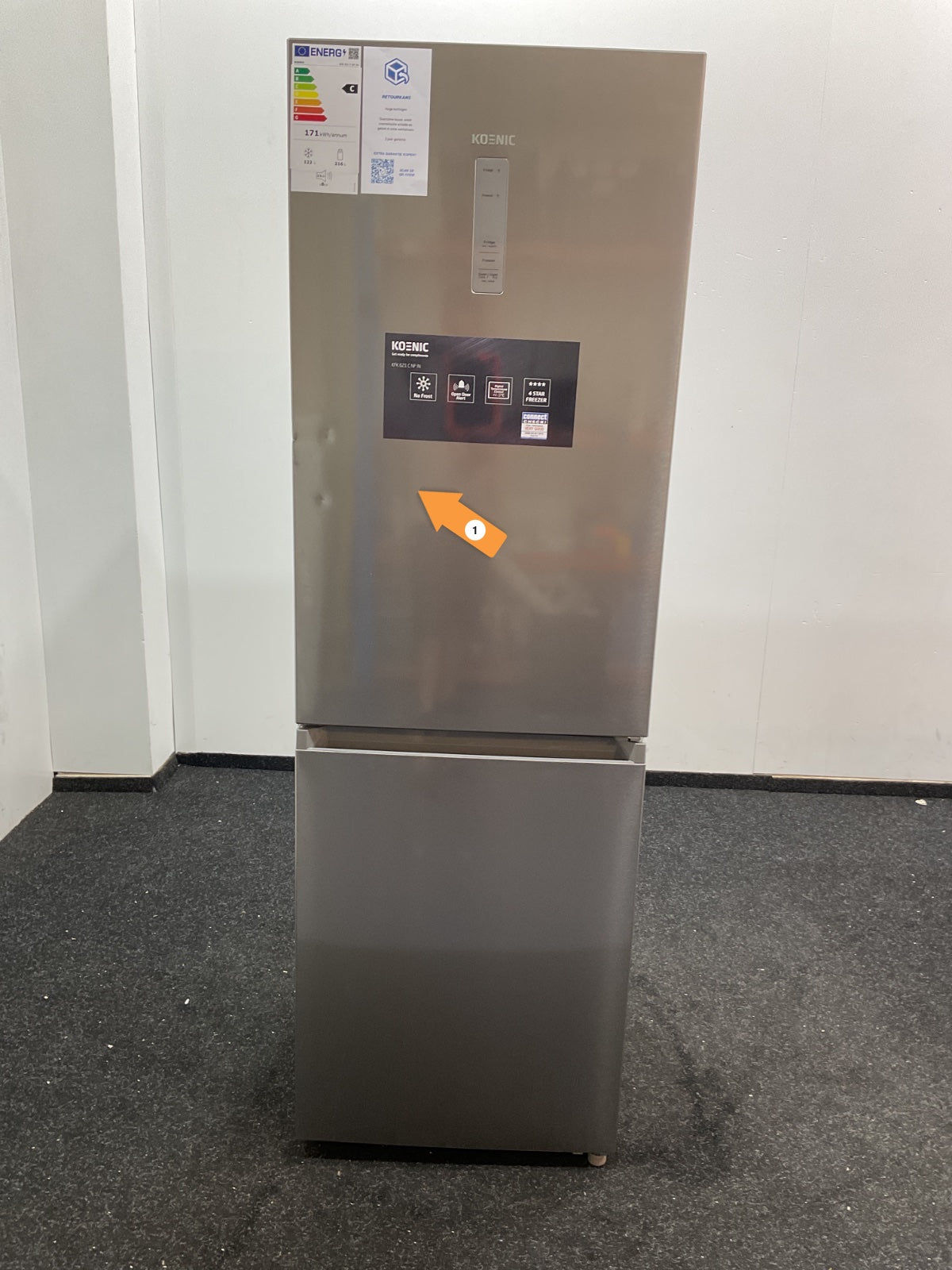KOENIC koelkast KFK 621 C NF IN - Inoxlook 