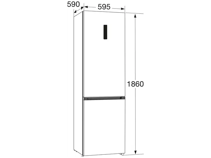 Hisense koelkast RB390N4BCC - RVS