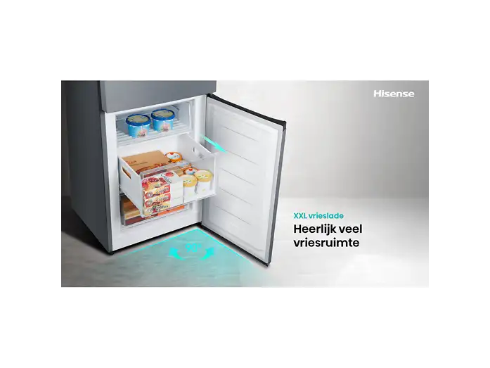 Hisense koelkast RB390N4BCC - RVS
