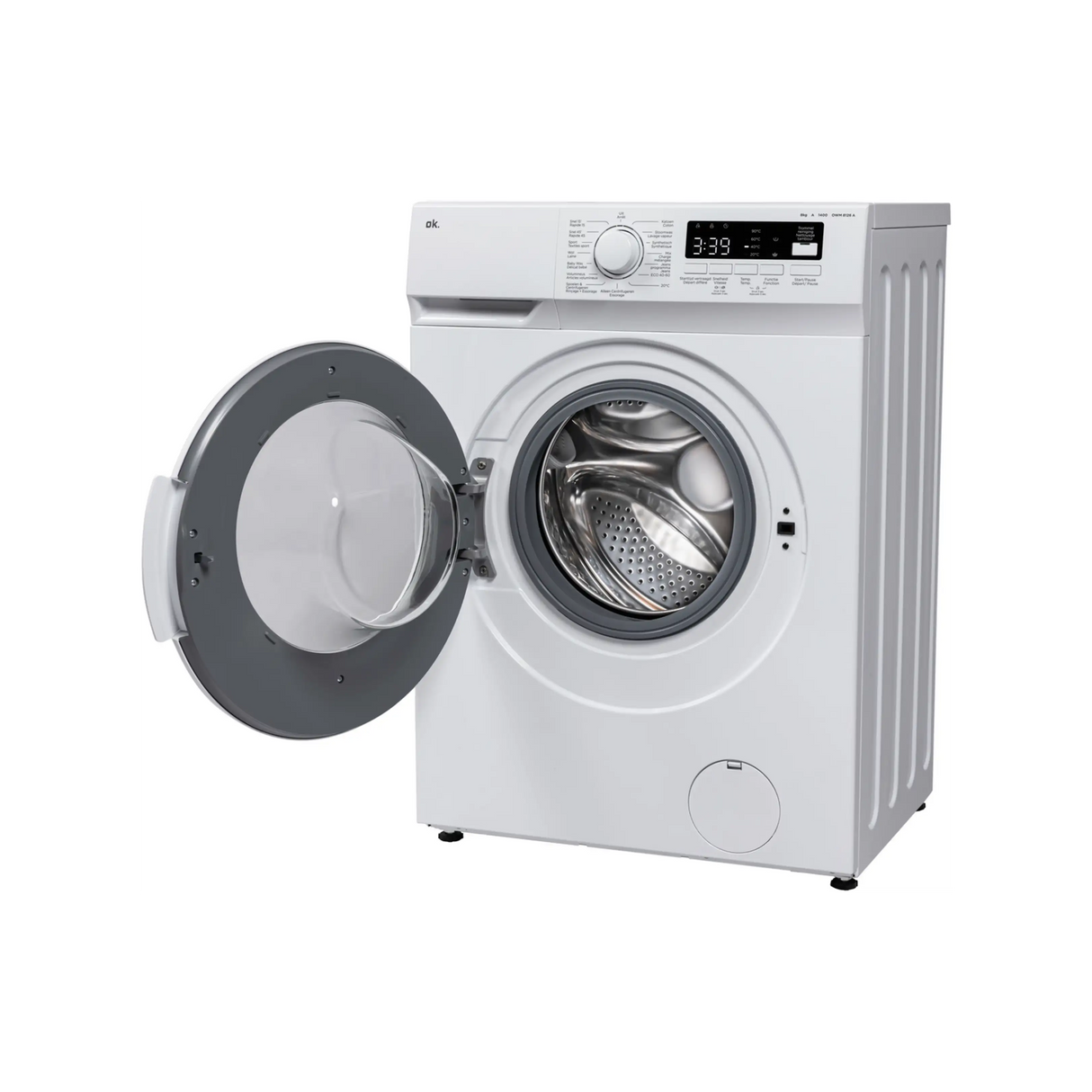 OK. wasmachine OWM 8126 A - 8kg - Wit