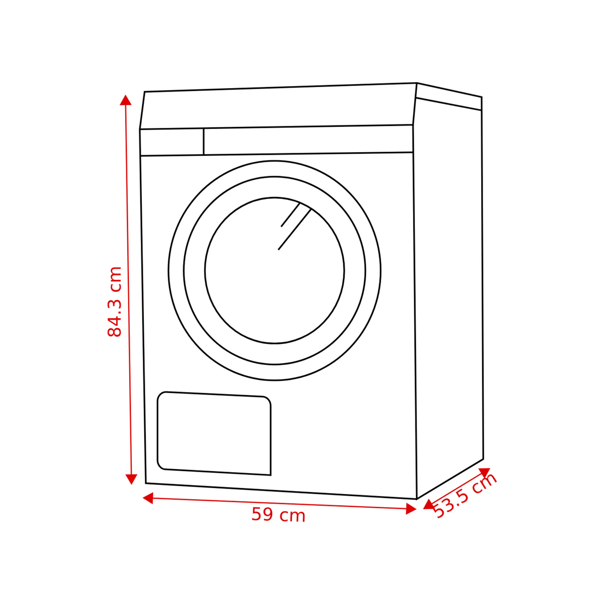 OK. wasmachine OWM 8126 A - 8kg - Wit