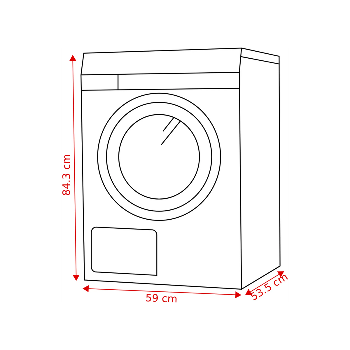 MARK-OK. wasmachine OWM 8126 A - 8kg - Wit