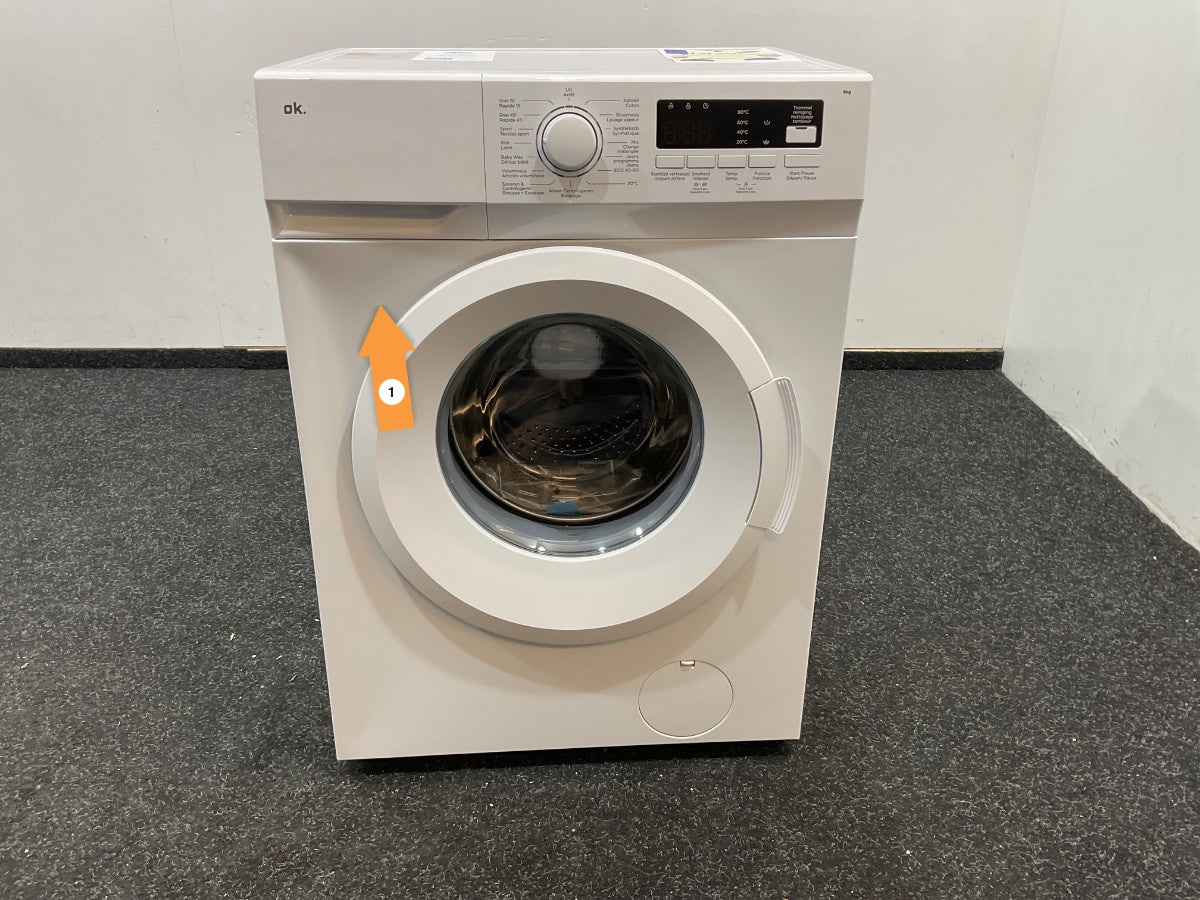 OK. wasmachine OWM 8126 A - 8kg - Wit
