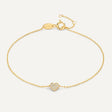 Pavé Zirkonia Hart Armband - 14 Karaat Goud