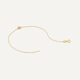 Pavé Zirkonia Hart Armband - 14 Karaat Goud