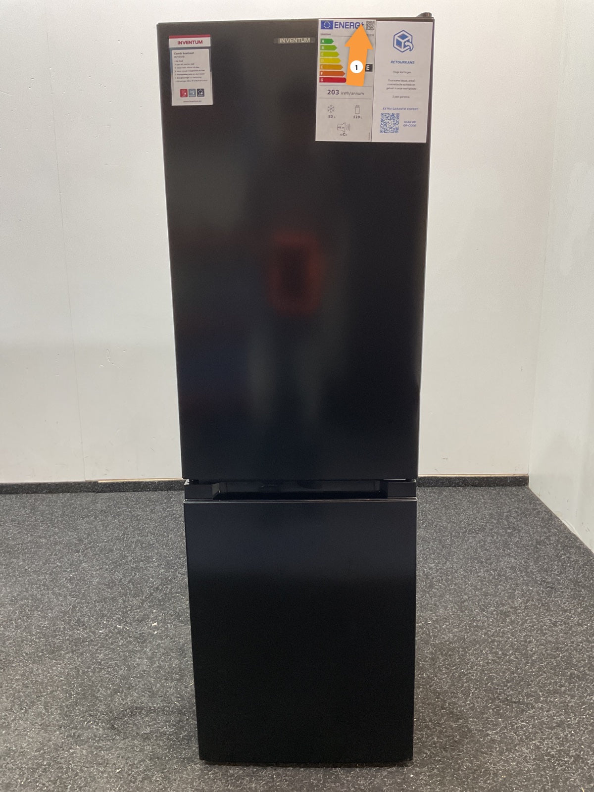 Inventum koelkast KV1501B - Vrijstaand - Zwart