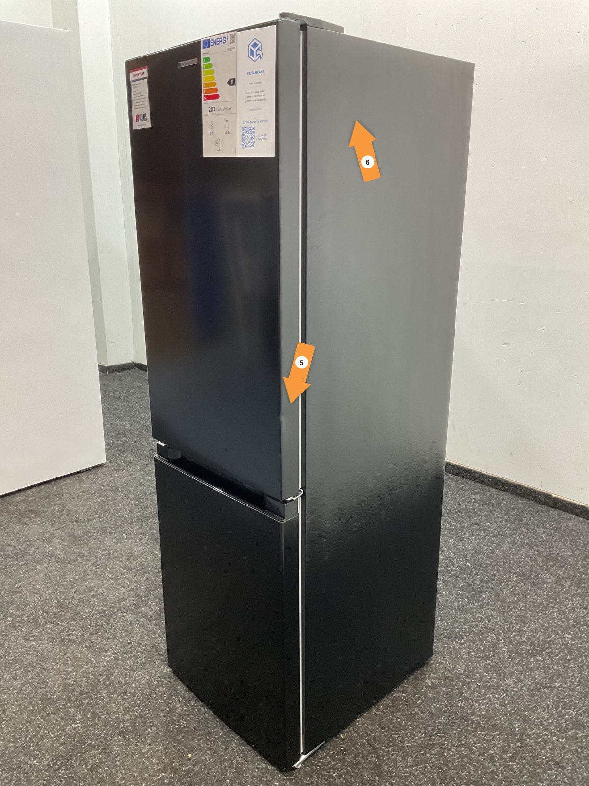 Inventum koelkast KV1501B - Vrijstaand - Zwart