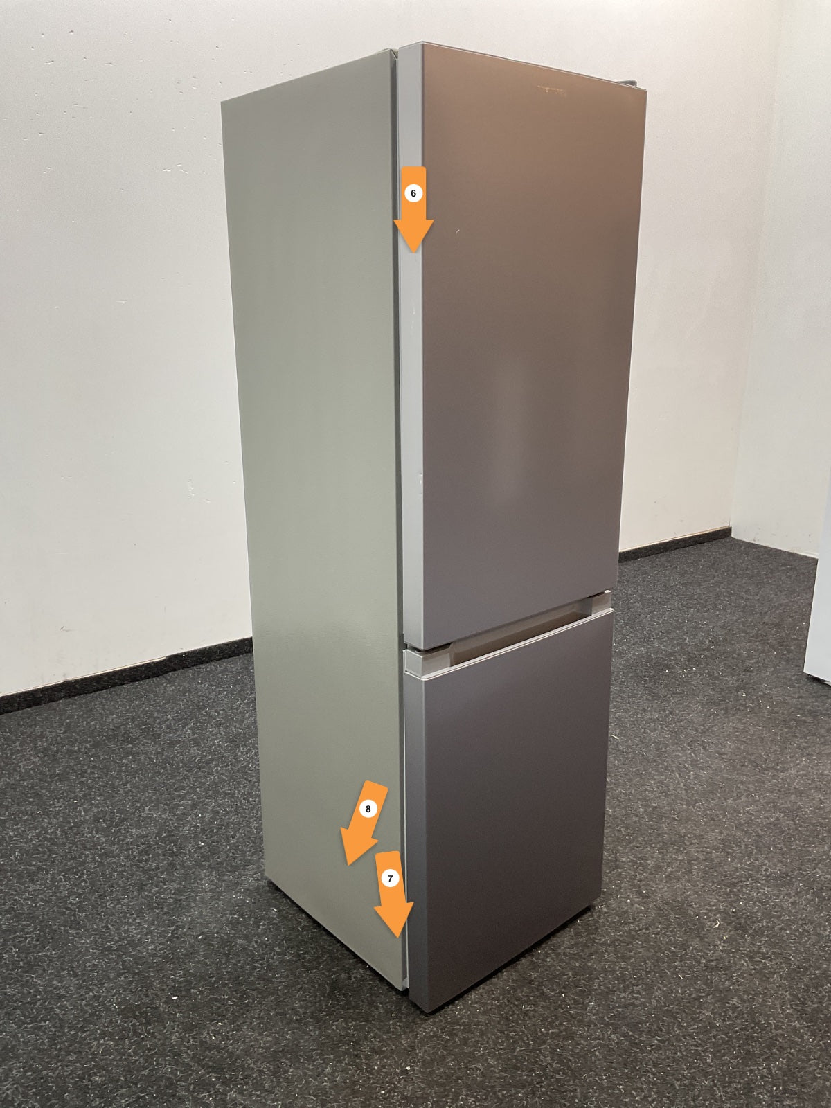 Inventum koelkast KV1500S - Vrijstaand - Zilver