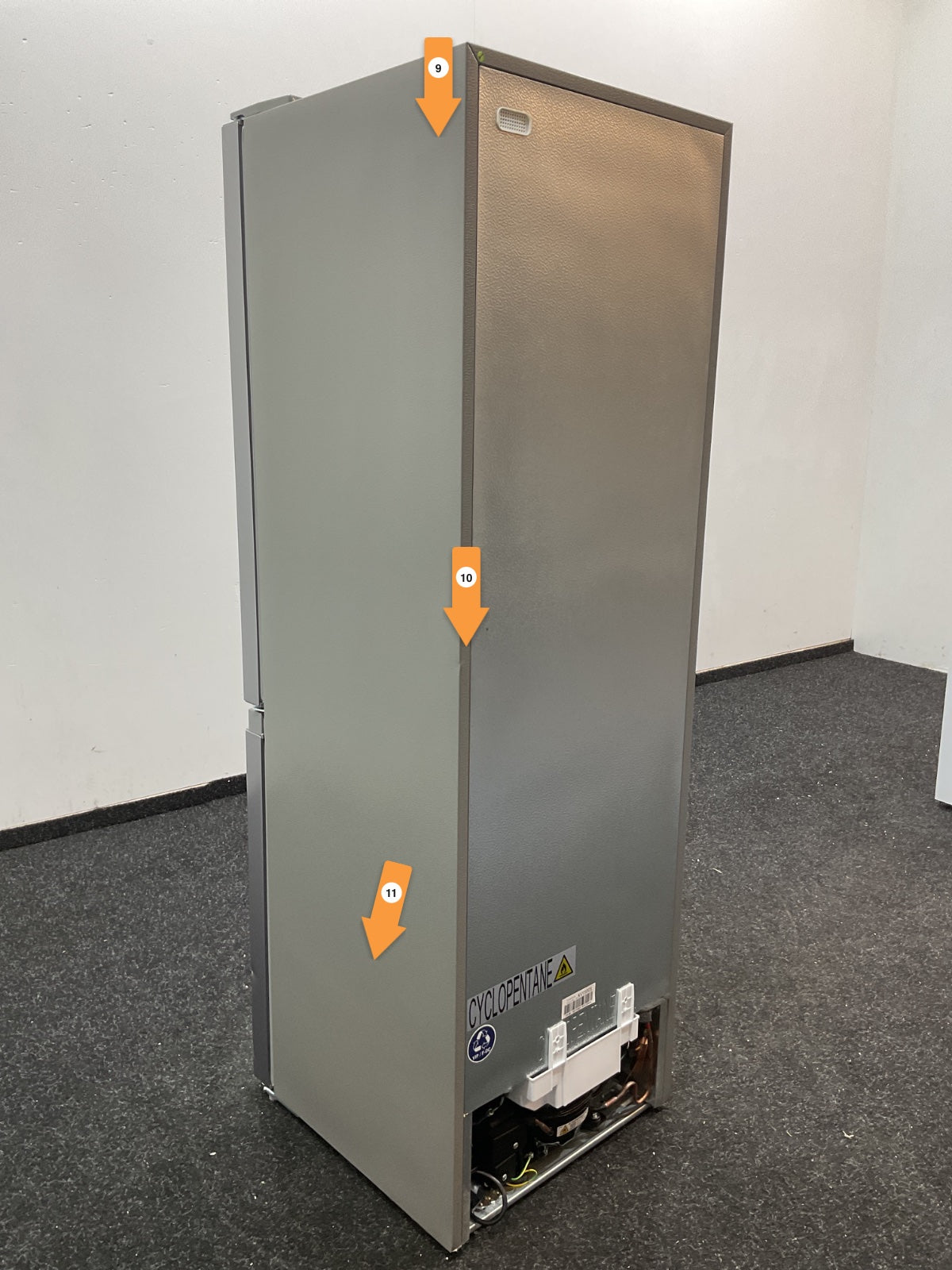 Inventum koelkast KV1500S - Vrijstaand - Zilver