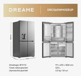Dreame FizzFresh koelkast DRC560WMXEEUP – Side-by-side 