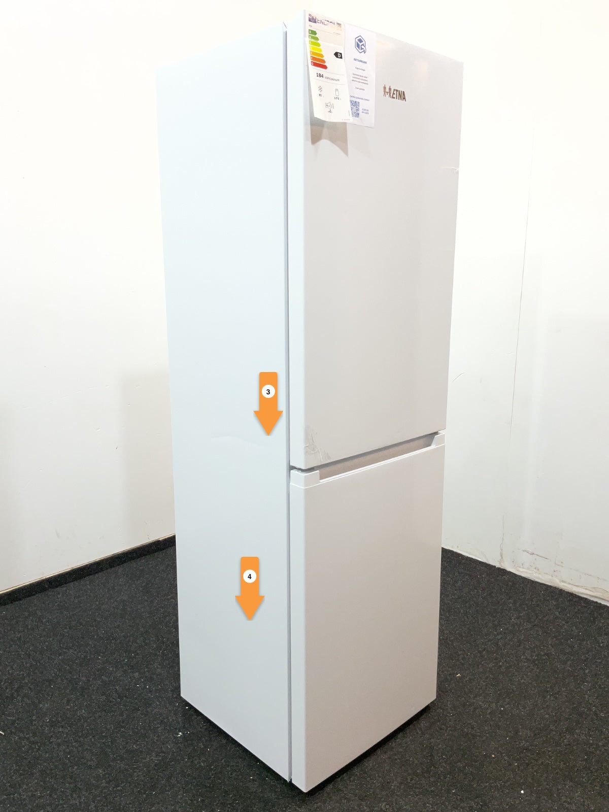 ETNA koelkast KCV282NWIT - Wit - No Frost 