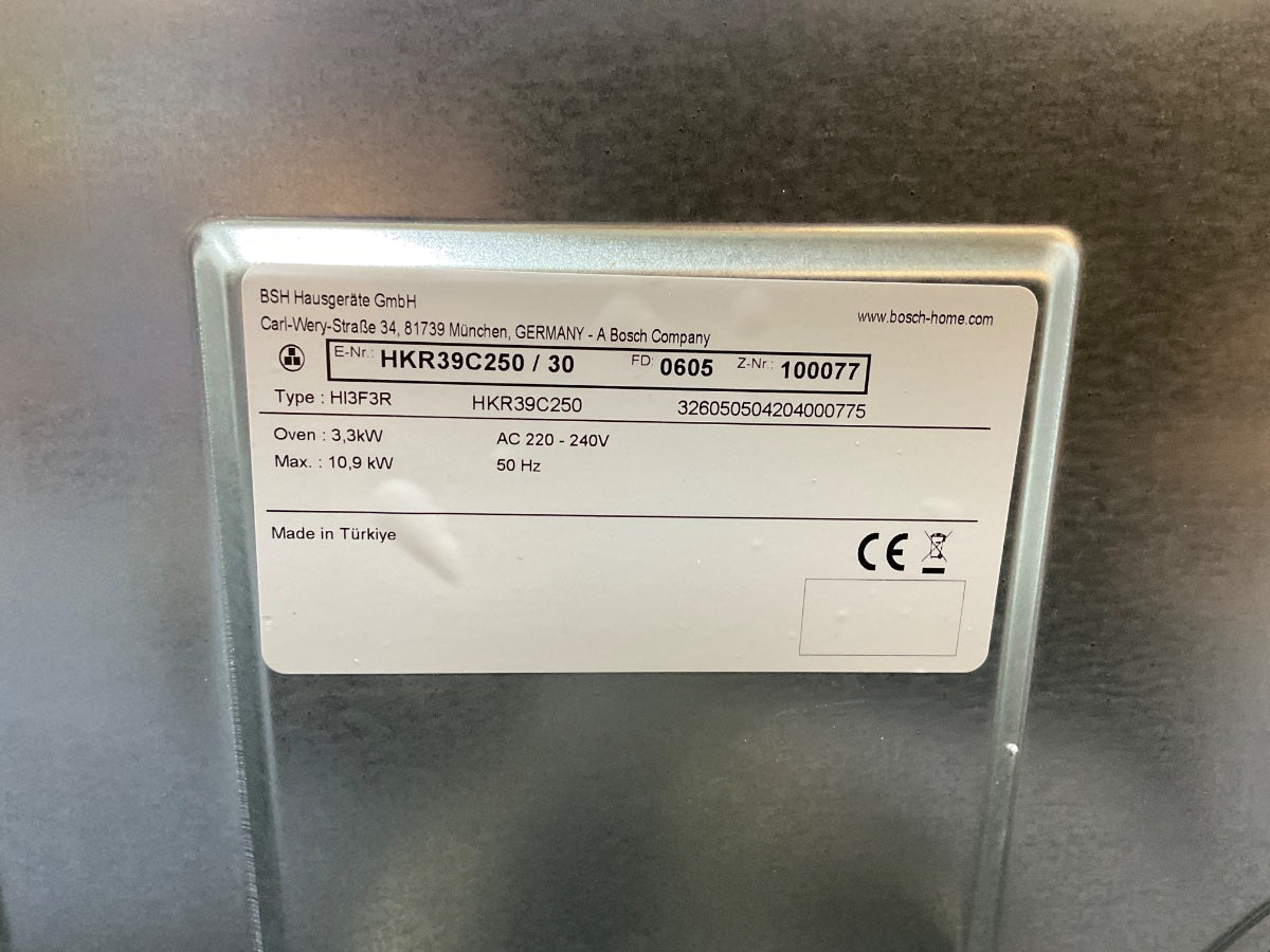 Bosch keramisch fornuis HKR39C250 - RVS