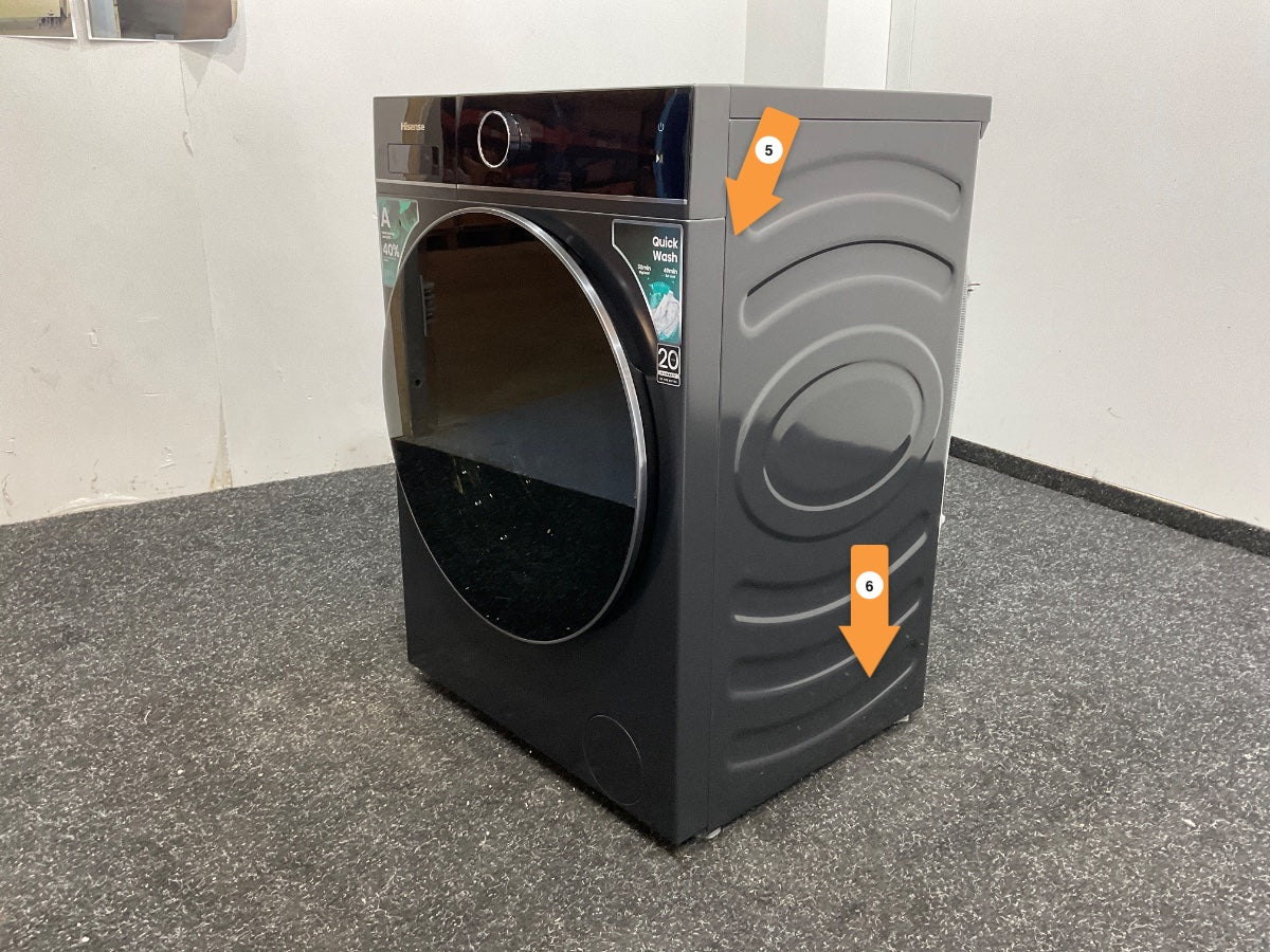 Hisense wasmachine WF5I1045BBQ - Zwart - 10,5 kg