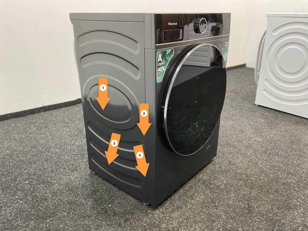 Hisense wasmachine WF5I1045BBQ - Zwart - 10,5 kg