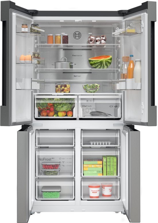 Bosch Amerikaanse koelkast KFN96APEA - Serie 6 - RVS