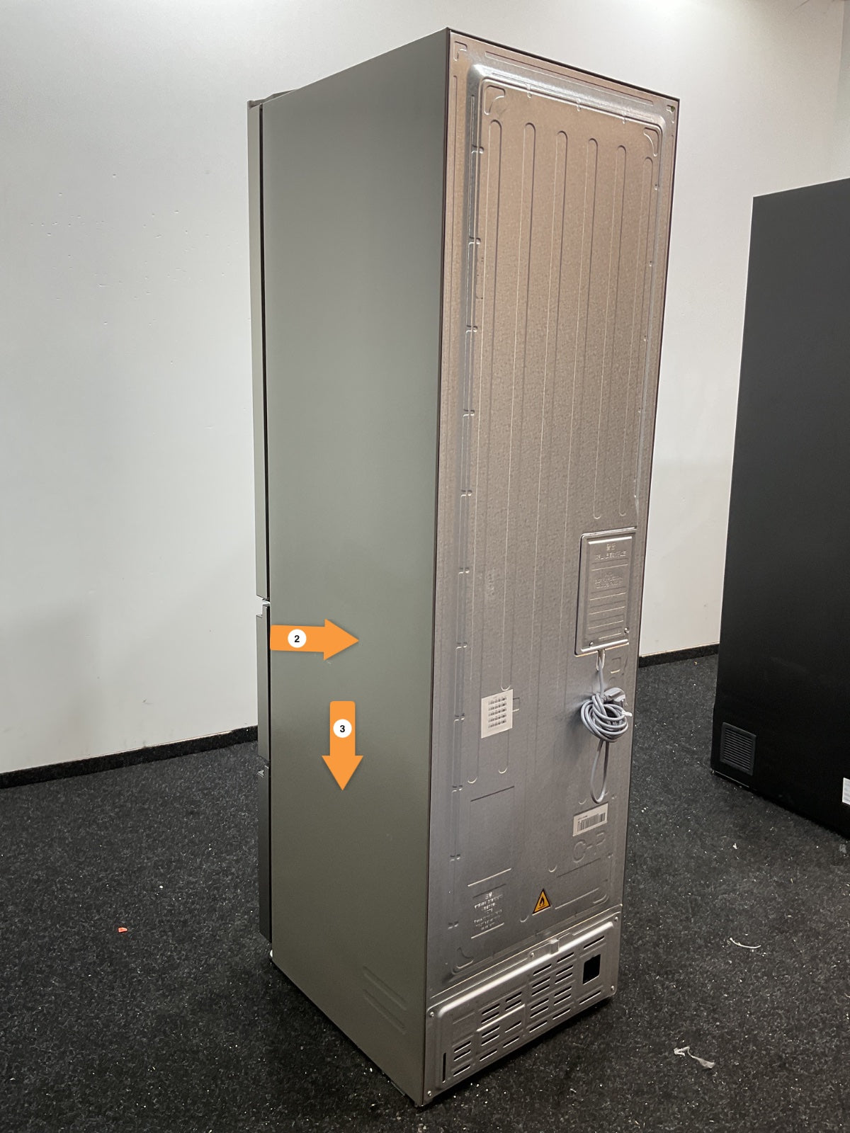 Haier koelkast HTR3518ENMX - Direct Access Lades - RVS