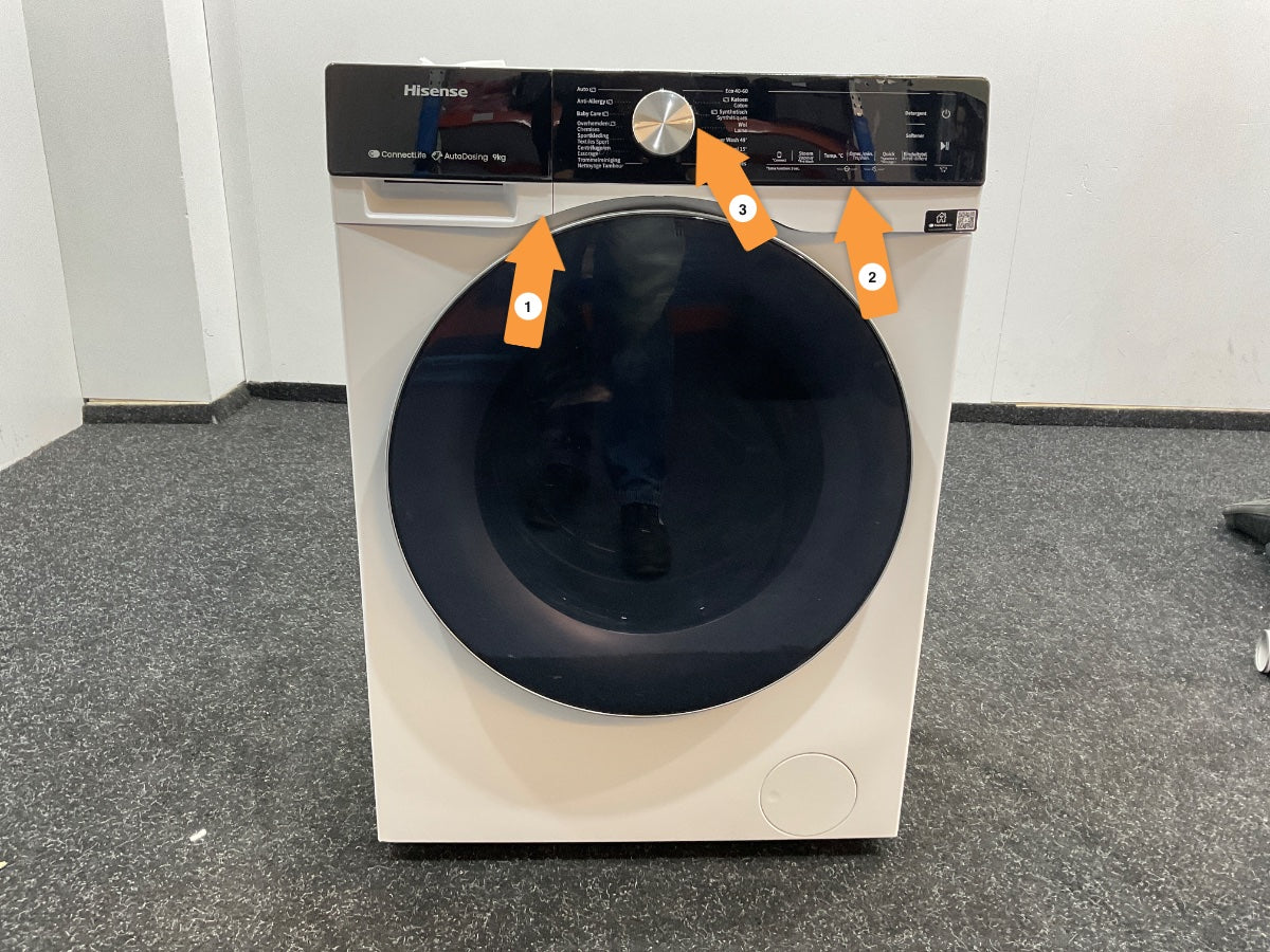 Hisense wasmachine WF5S9045BW - 5S Serie