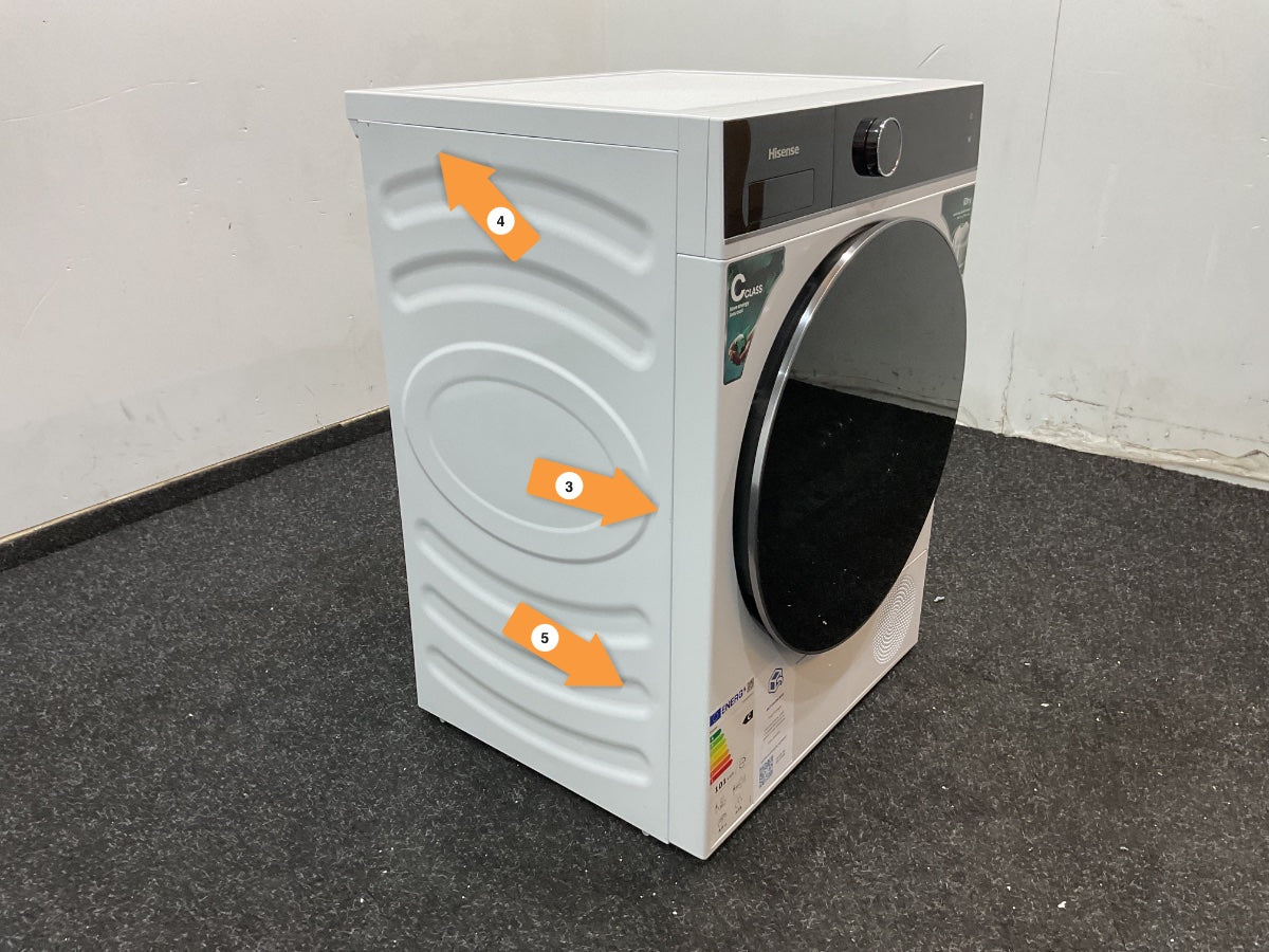 Hisense warmtepompdroger DH5I804BWCD - 8 kg - Wit 