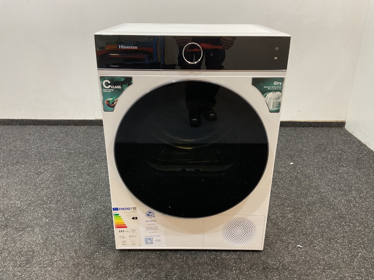 Hisense warmtepompdroger DH5I804BWCD - 8 kg - Wit 