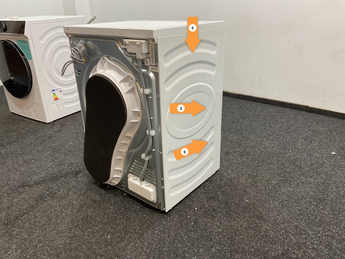 Hisense warmtepompdroger DH5I804BWCD - 8 kg - Wit 