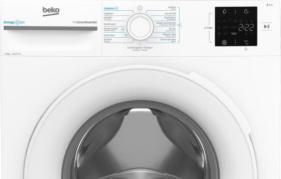 Beko wasmachine b300 BM3WFU38412CW - 8 kg - Wit