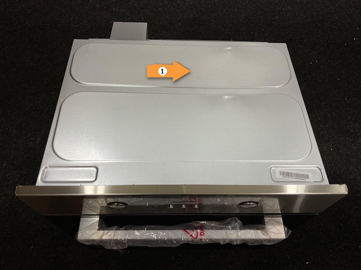 Inventum inbouwoven IOH6070RK - RVS/Zwart