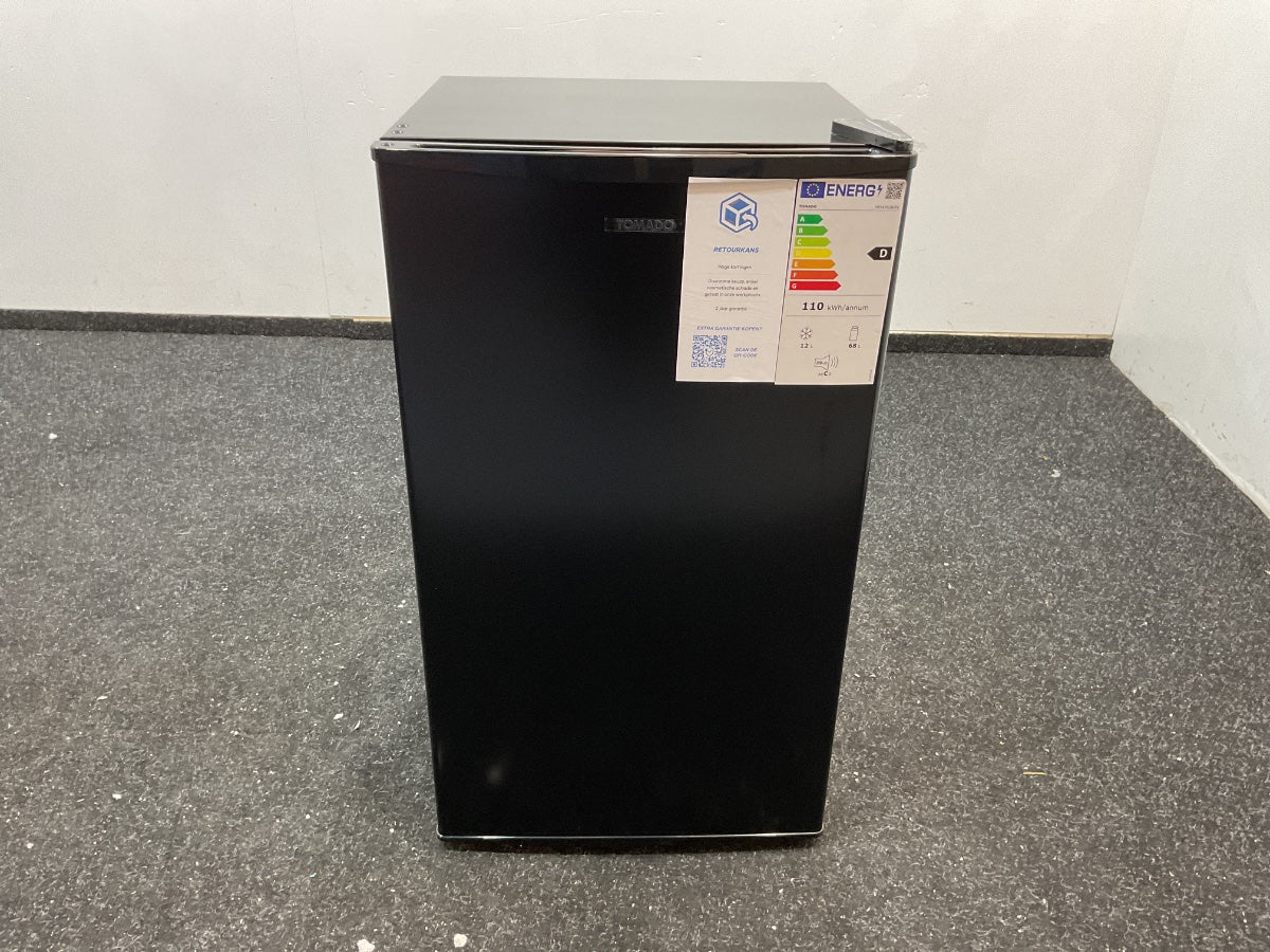 Tomado koelkast TRT4702B - Tafelmodel met vriesvak - Zwart